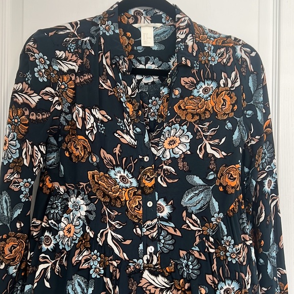 Floral Button Down Dress - Picture 2 of 2